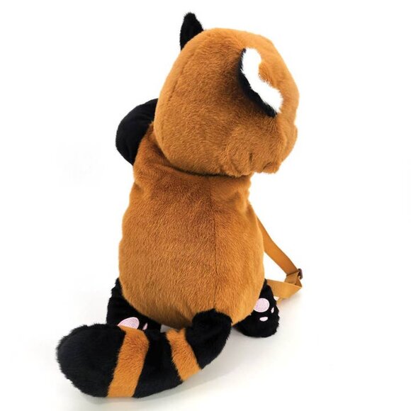SPOOKYVILLE CRITTERS - Red Panda Furry Plush Backpack - Picture 5 of 7